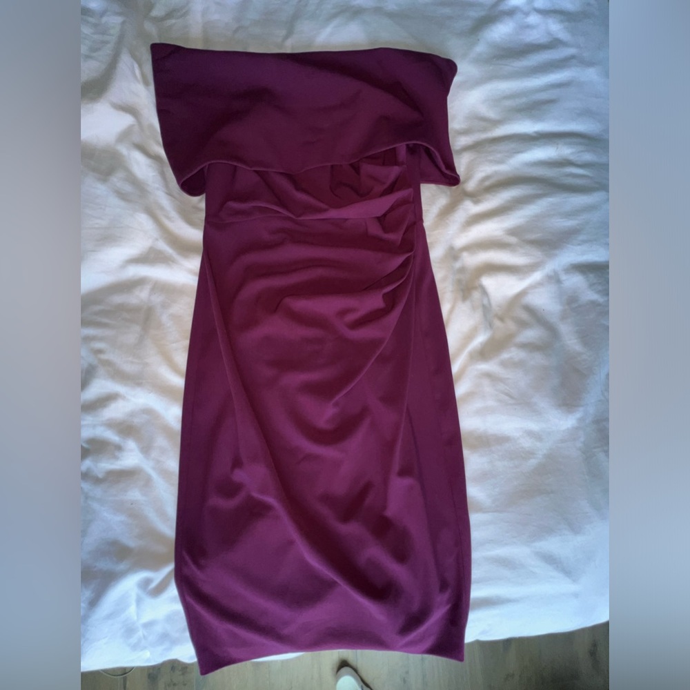 Vince Camuto off the shoulder sheath dress